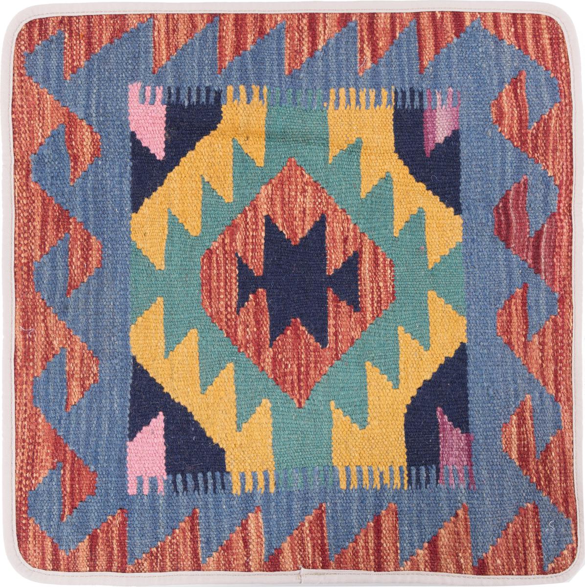 Afghanska mattan Kilim Afghan Kuddfodral 50x50 50x50, Persisk matta Knuten för hand