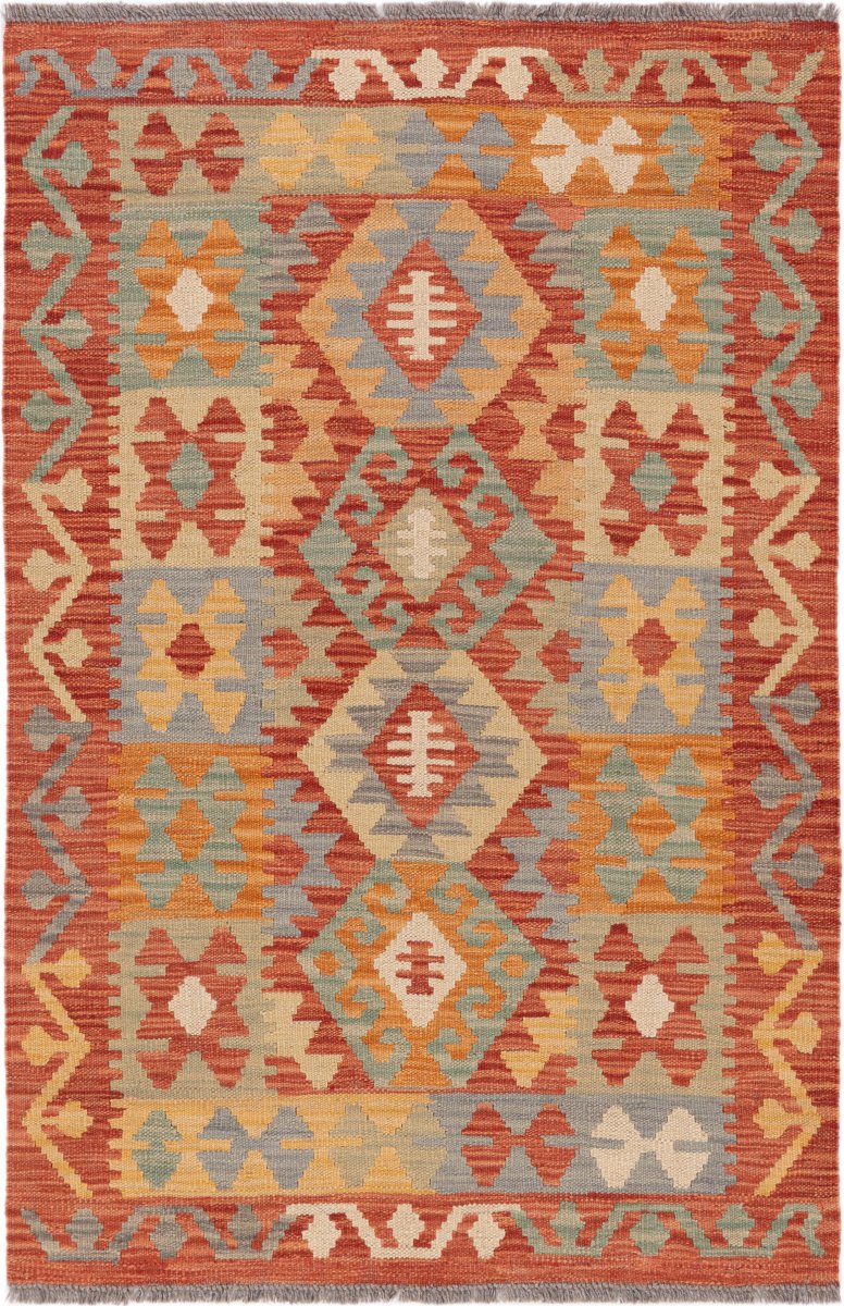 Afghaans tapijt Kilim Afghan 130x87 130x87, Perzisch tapijt Handgeweven