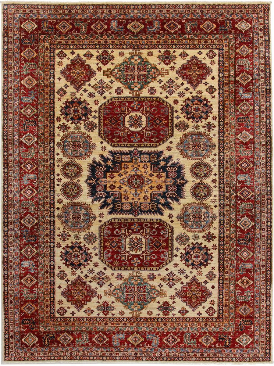Afghan rug Super Kazak 366x276 366x276, Persian Rug Knotted by hand