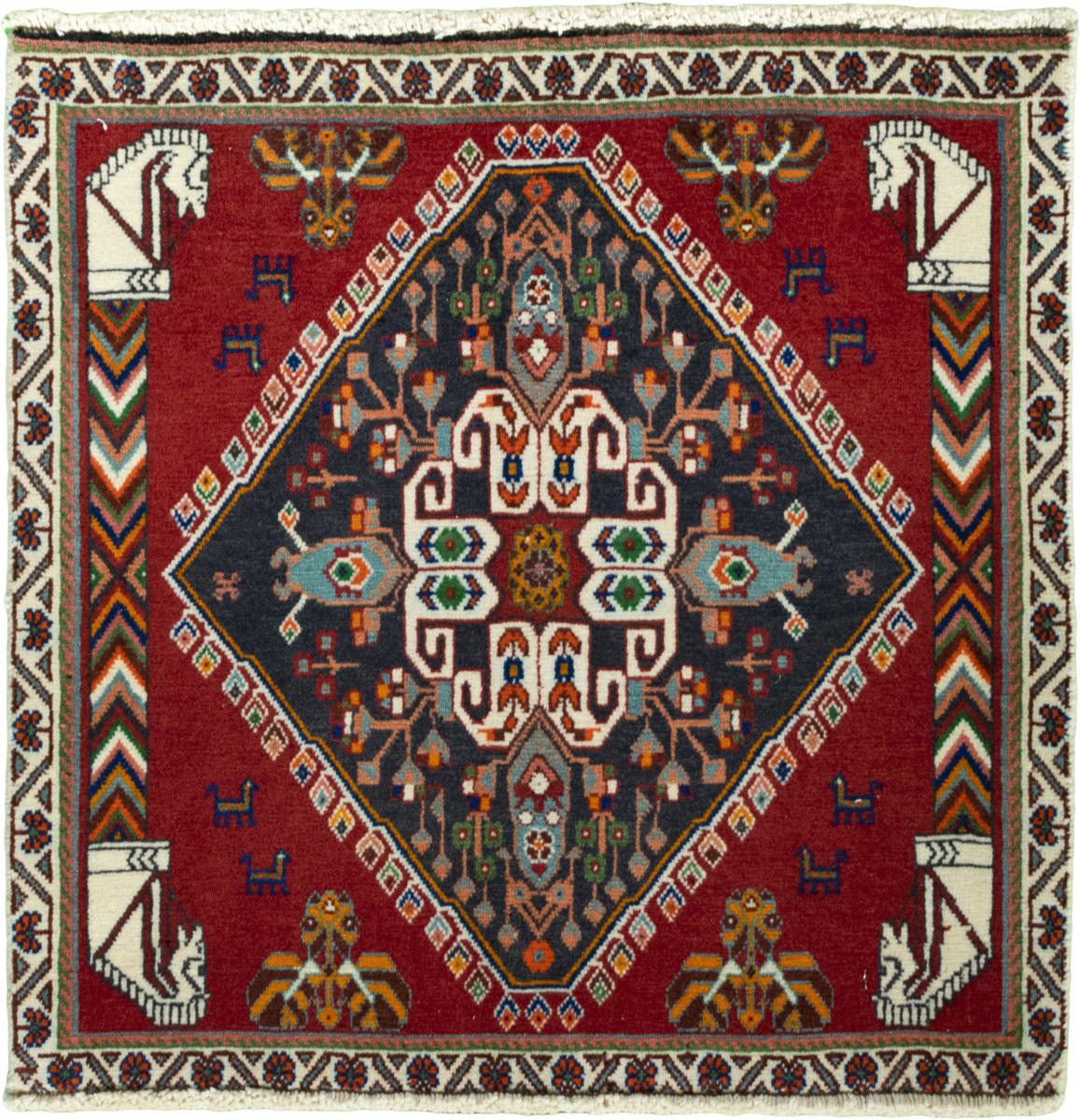 Persian Rug Shiraz 66x63 66x63, Persian Rug Knotted by hand