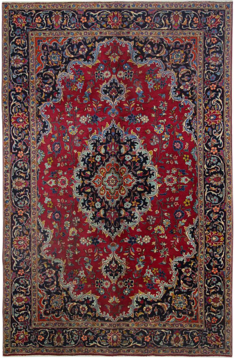 Persisk tæppe Mashhad 294x195 294x195, Persisk tæppe Knyttet i hånden