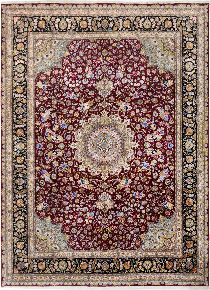 Tapis persan Tabriz 50Raj 399x299 399x299, Tapis persan Noué à la main