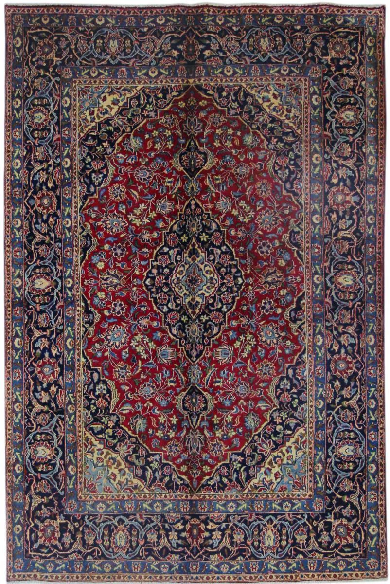 Persisk tæppe Mashhad 291x193 291x193, Persisk tæppe Knyttet i hånden