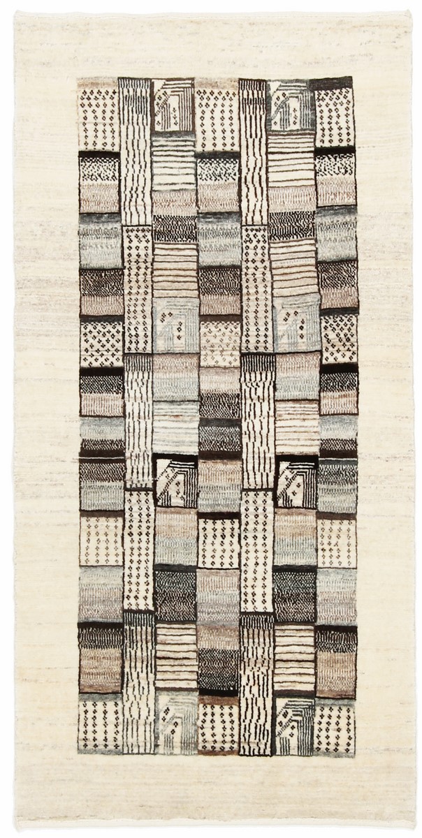 Tapete persa Persa Gabbeh Loribaft 154x77 154x77, Tapete persa Atado à mão