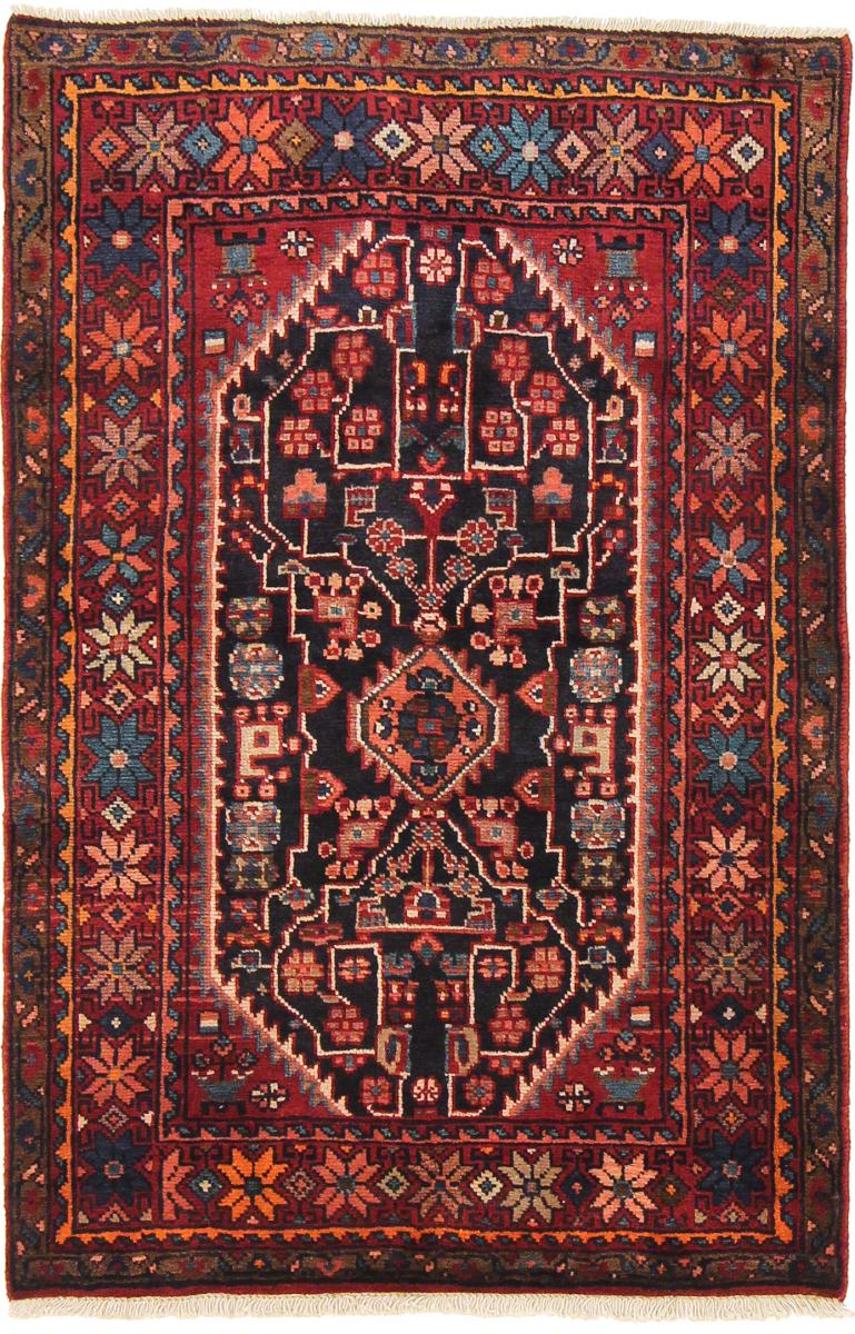 Tapete persa Hamadan 153x103 153x103, Tapete persa Atado à mão