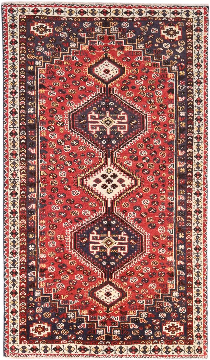 Tapis persan Shiraz 254x144 254x144, Tapis persan Noué à la main