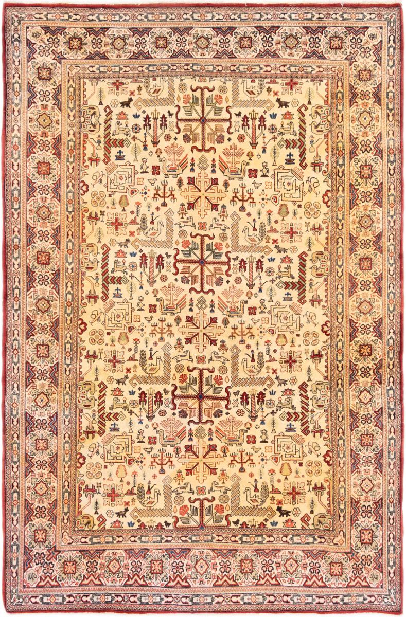 Tapis persan Mahal 313x205 313x205, Tapis persan Noué à la main