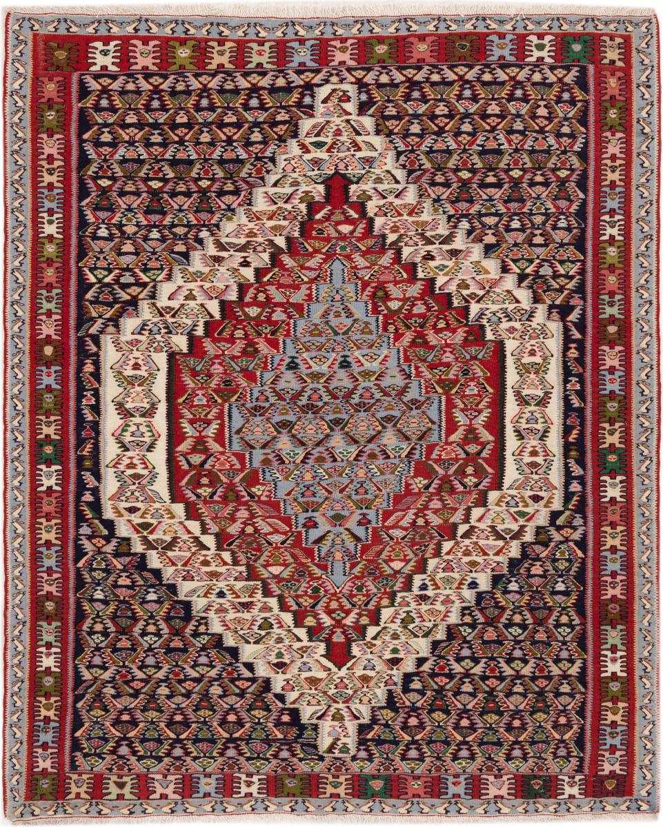 Tapete persa Kilim Senneh 149x124 149x124, Tapete persa Atado à mão