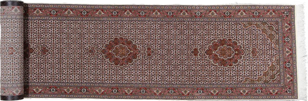 Tapete persa Tabriz 50Raj 396x81 396x81, Tapete persa Atado à mão