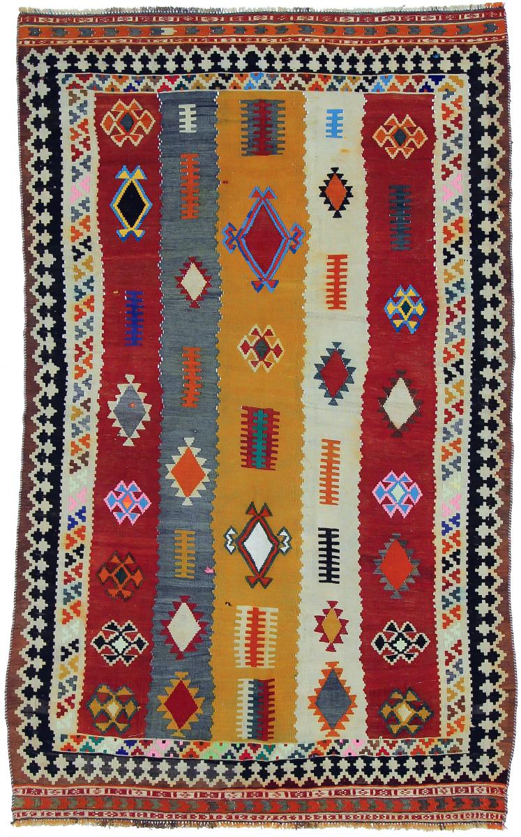 Tapete persa Kilim Fars 228x139 228x139, Tapete persa Tecido à mão