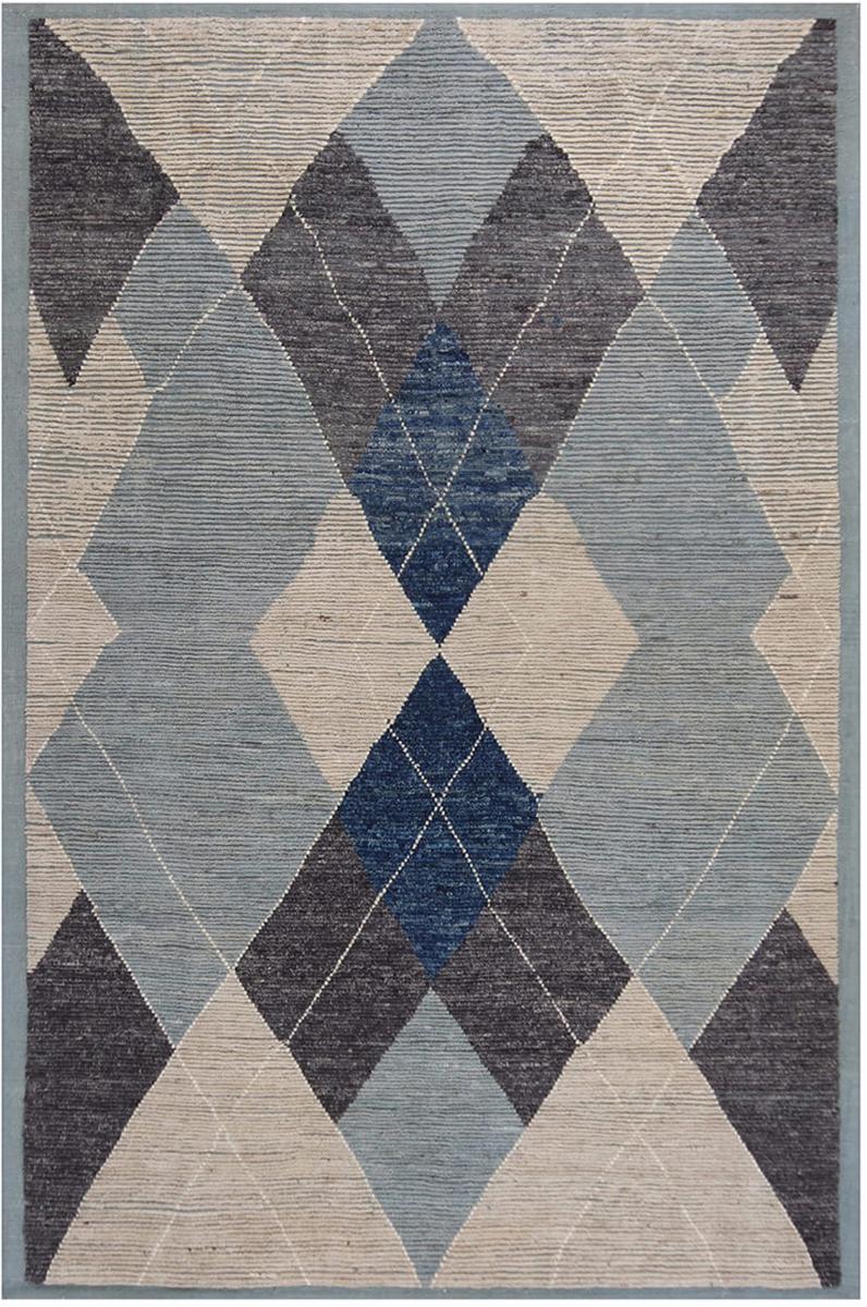 Afghan rug Berber Design 9'11"x6'7" 9'11"x6'7", Persian Rug Knotted by hand