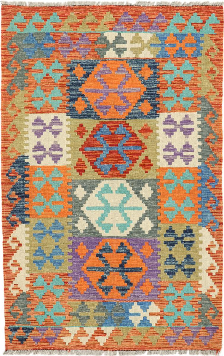 Tapete afegão Kilim Afegão 155x101 155x101, Tapete persa Tecido à mão