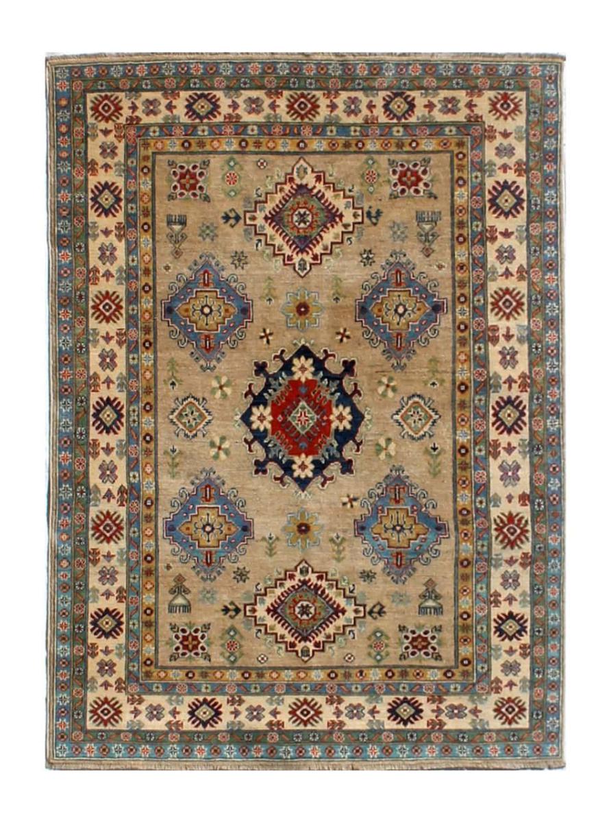 Tapis afghan Kazak Ghazni 195x154 195x154, Tapis persan Noué à la main