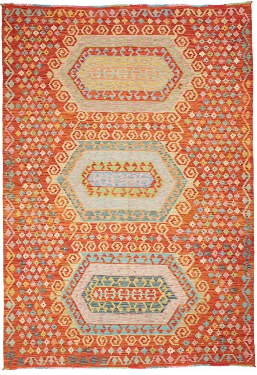 Tapete afegão Kilim Afegão 291x204 291x204, Tapete persa Tecido à mão