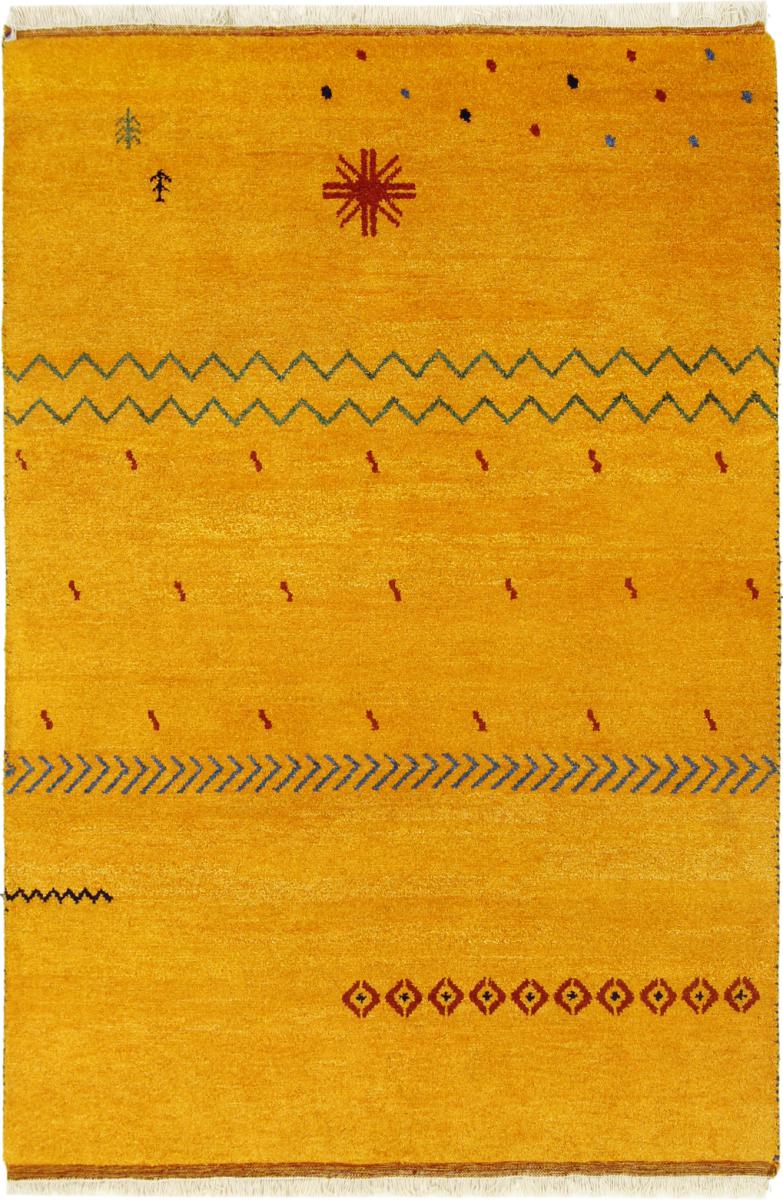 Alfombra india Gabbeh 201x139 201x139, Alfombra persa Anudado a mano