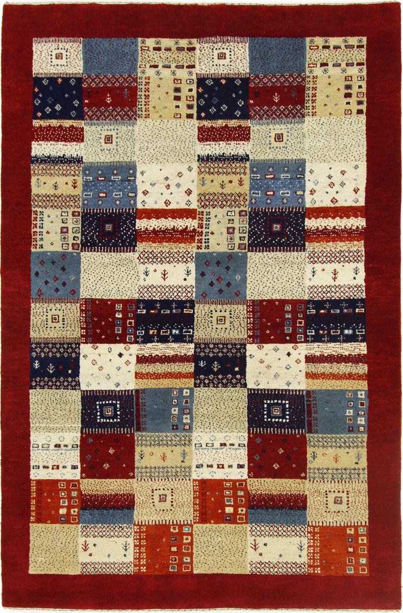 Alfombra persa Persia Gabbeh Loribaft Atelier 208x139 208x139, Alfombra persa Anudado a mano