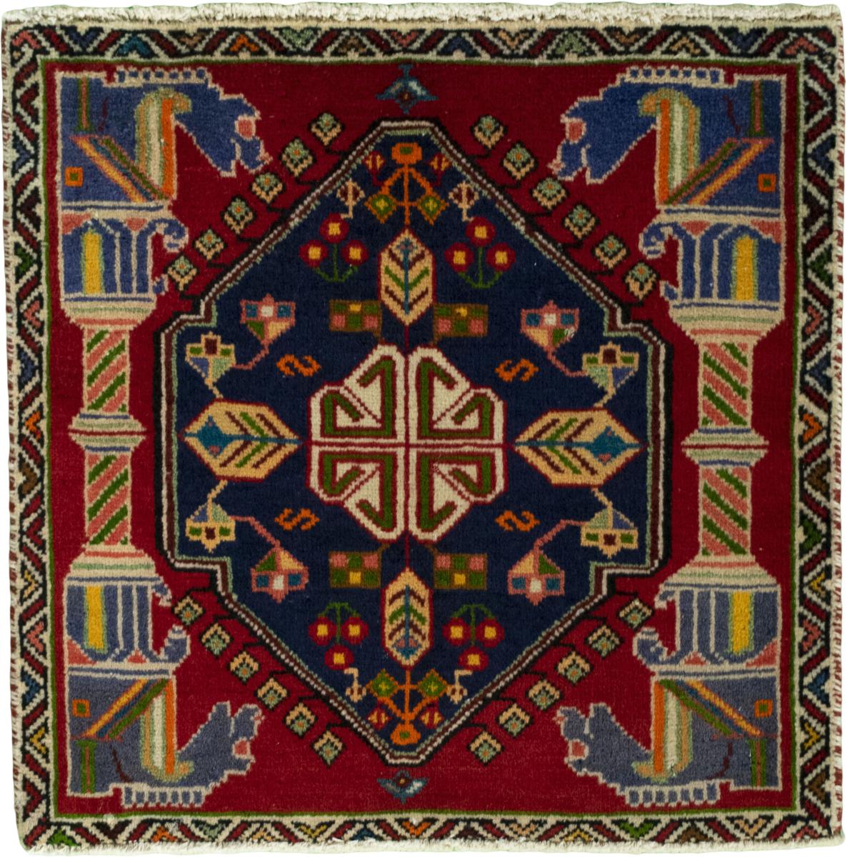 Persian Rug Shiraz 58x56 58x56, Persian Rug Knotted by hand