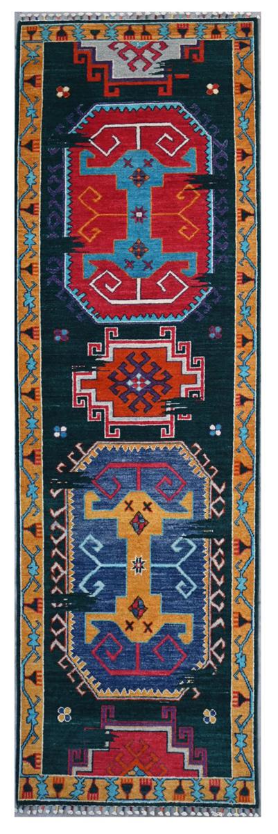 Afghan rug Kazak 294x79 294x79, Persian Rug Knotted by hand