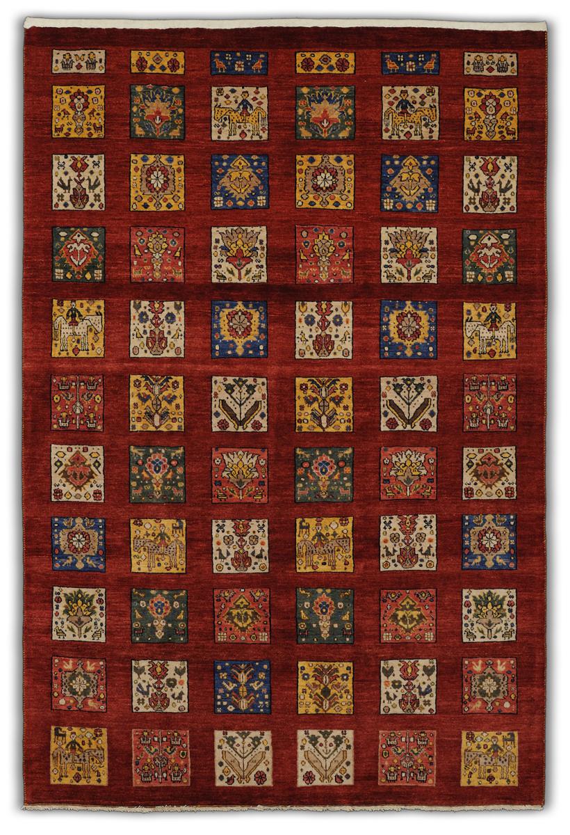 Alfombra persa Persia Gabbeh Kashkuli 234x159 234x159, Alfombra persa Anudado a mano