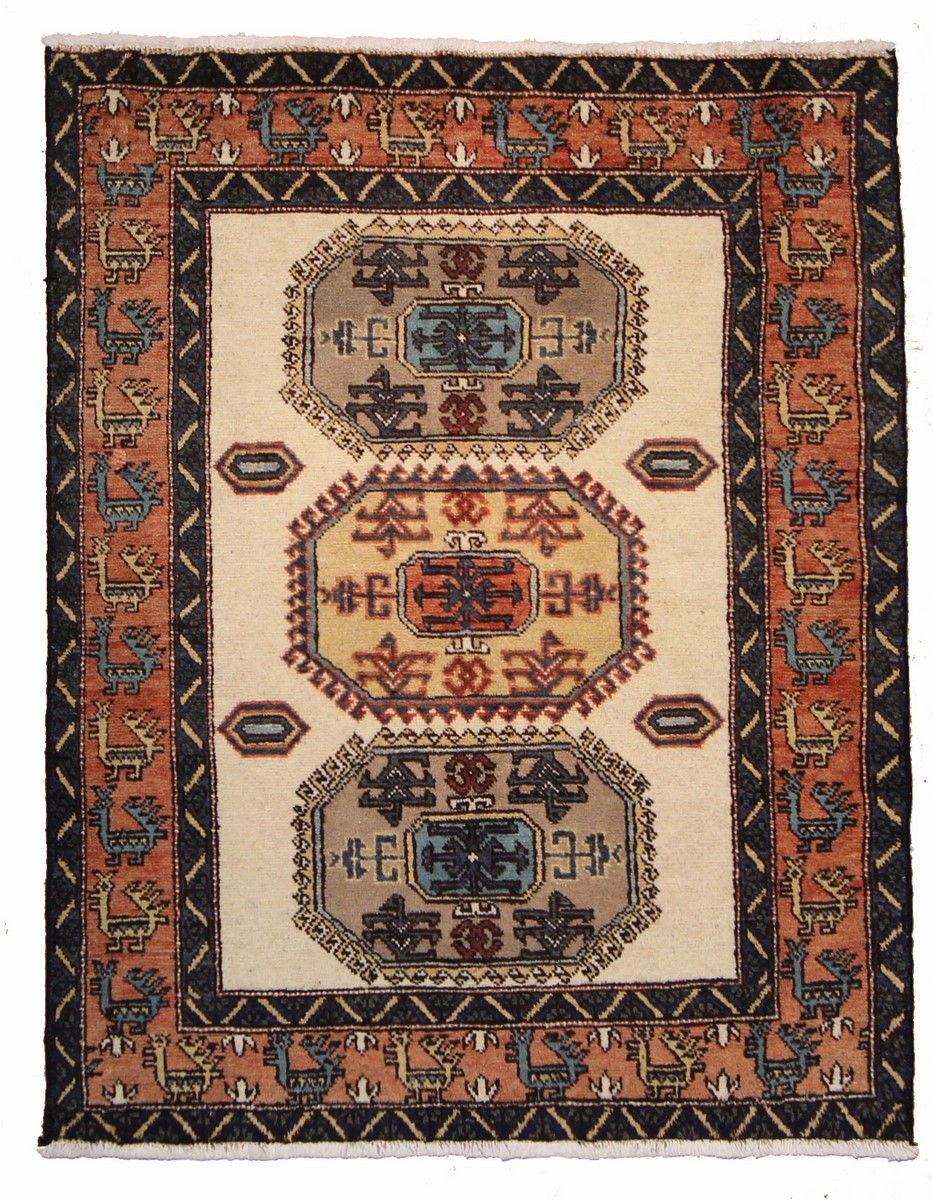 Tapis persan Ardabil 151x117 151x117, Tapis persan Noué à la main