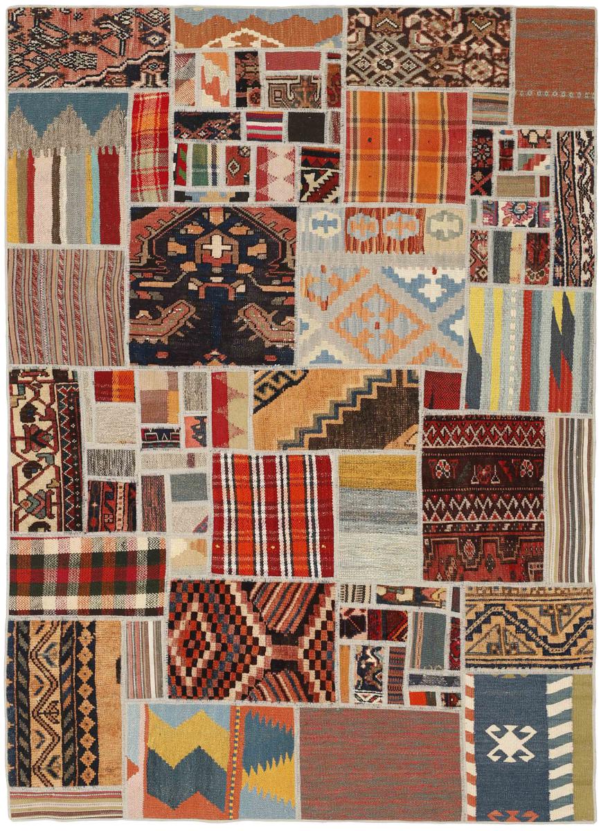 Perzsa szőnyeg Kilim Patchwork 199x141 199x141, Perzsa szőnyeg szőttesek