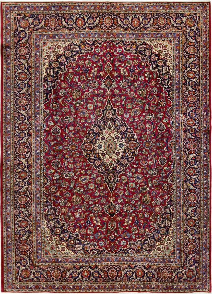 Tapete persa Keshan 389x279 389x279, Tapete persa Atado à mão