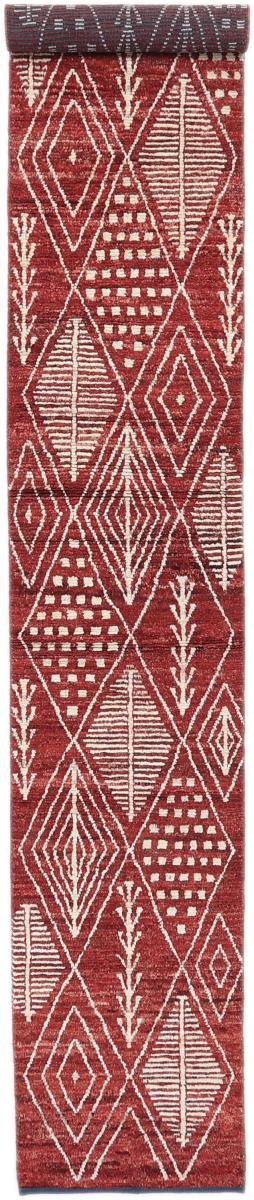 Afghaans tapijt Berbers Design 501x83 501x83, Perzisch tapijt Handgeknoopte