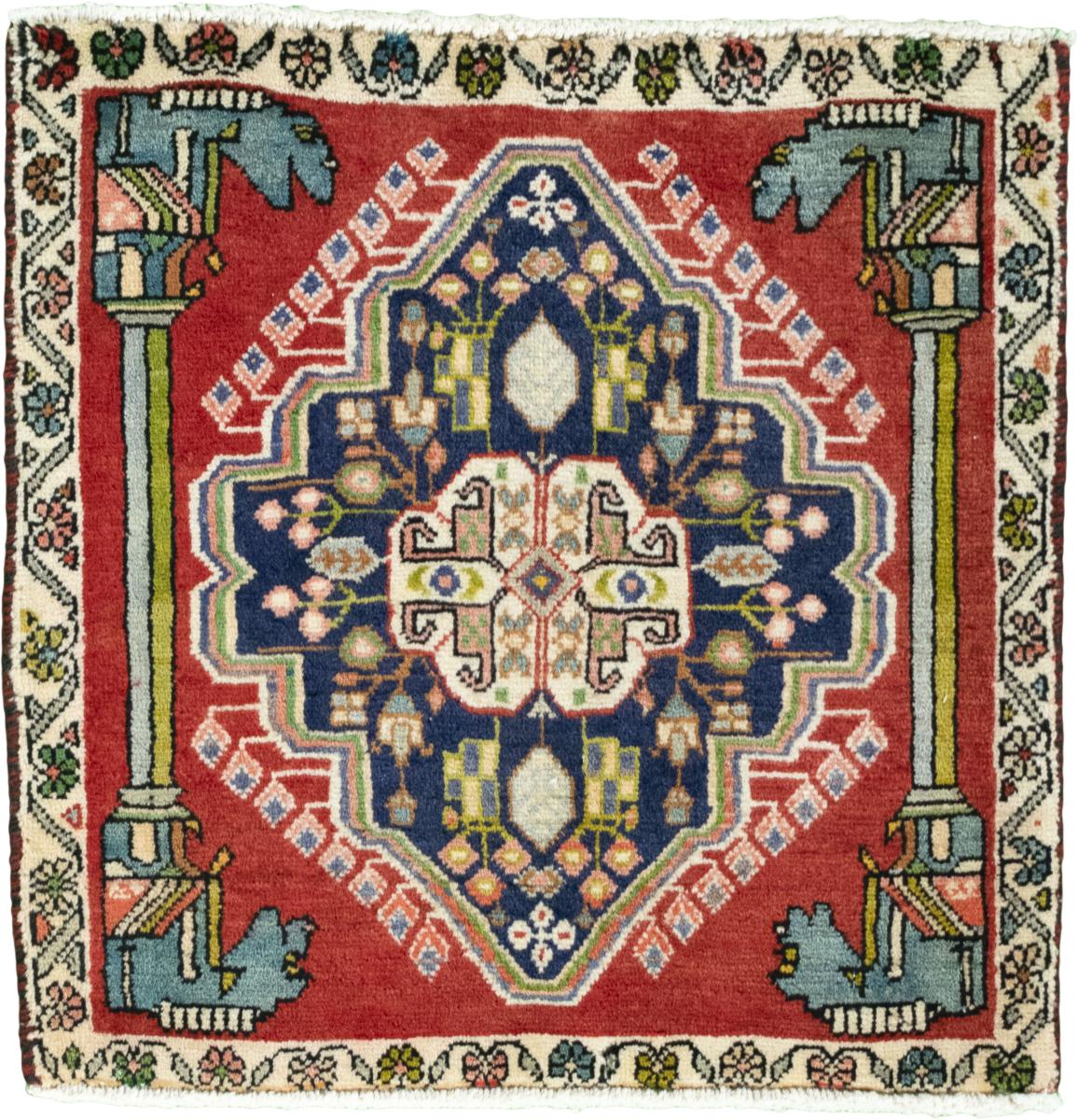 Persian Rug Shiraz 63x62 63x62, Persian Rug Knotted by hand