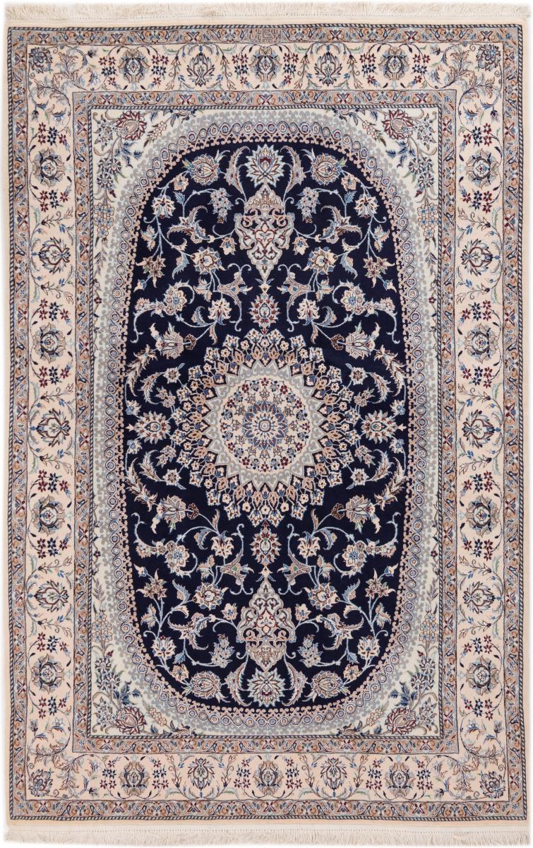 Persisk tæppe Nain 6La Habibian 207x132 207x132, Persisk tæppe Knyttet i hånden