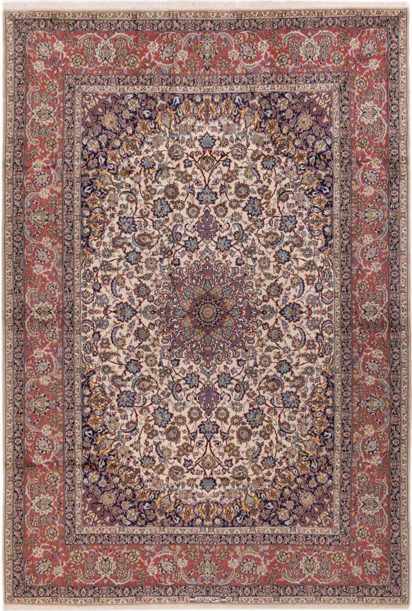 Persian Rug Isfahan Old Solfaghari Silk Warp 305x210 305x210, Persian Rug Knotted by hand