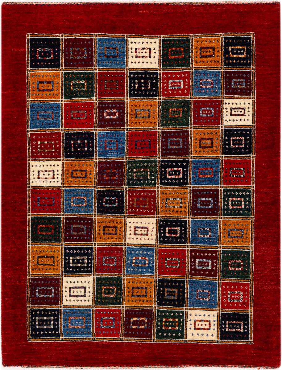 Tapis persan Persan Gabbeh Loribaft Atash 143x109 143x109, Tapis persan Noué à la main