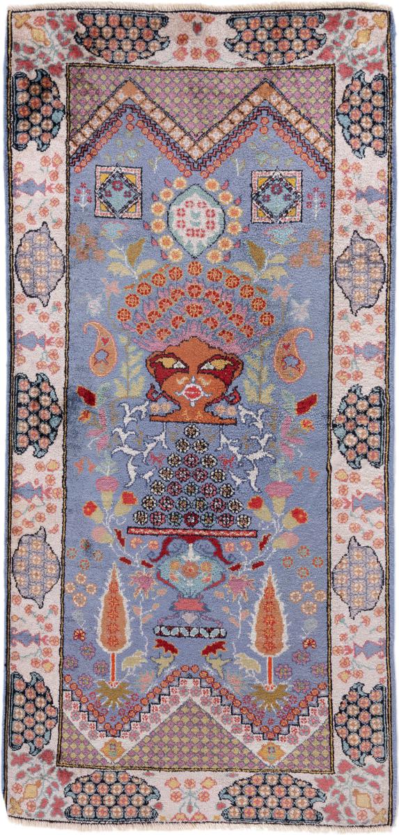 Chinese Rug China Silk 142x67 142x67, Persian rug Hand-knotted