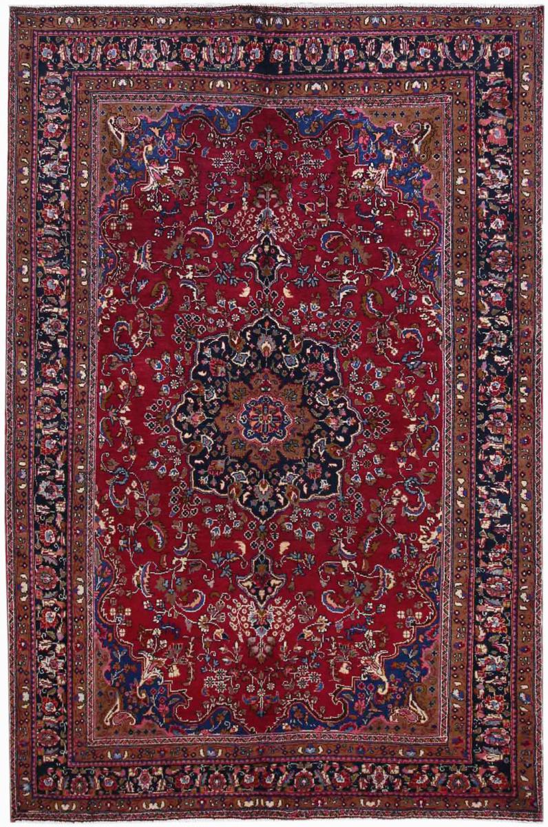 Persisk tæppe Mashhad 295x196 295x196, Persisk tæppe Knyttet i hånden