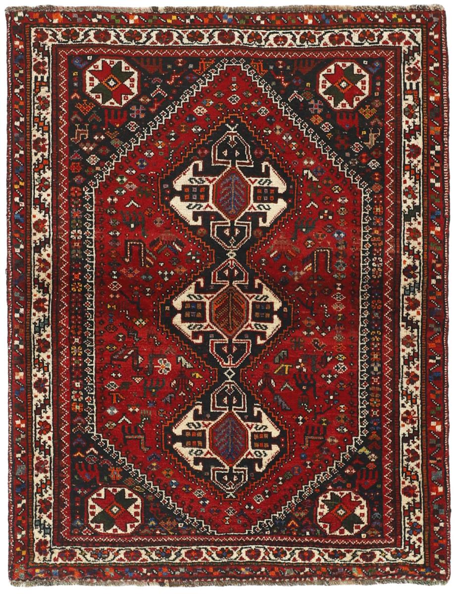 Tapis persan Ghashghai 164x128 164x128, Tapis persan Noué à la main
