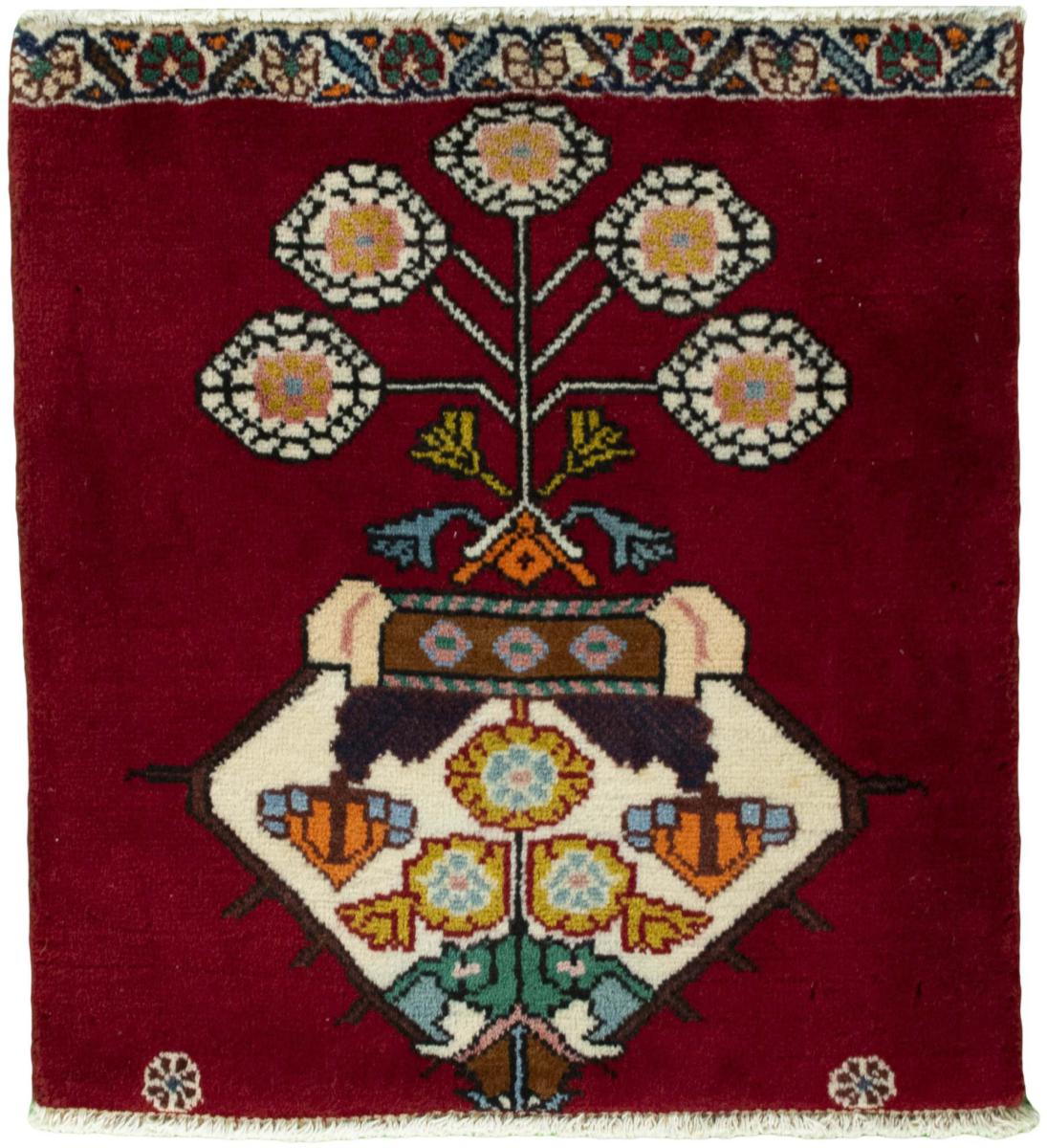 Tapis persan Shiraz 61x55 61x55, Tapis persan Noué à la main