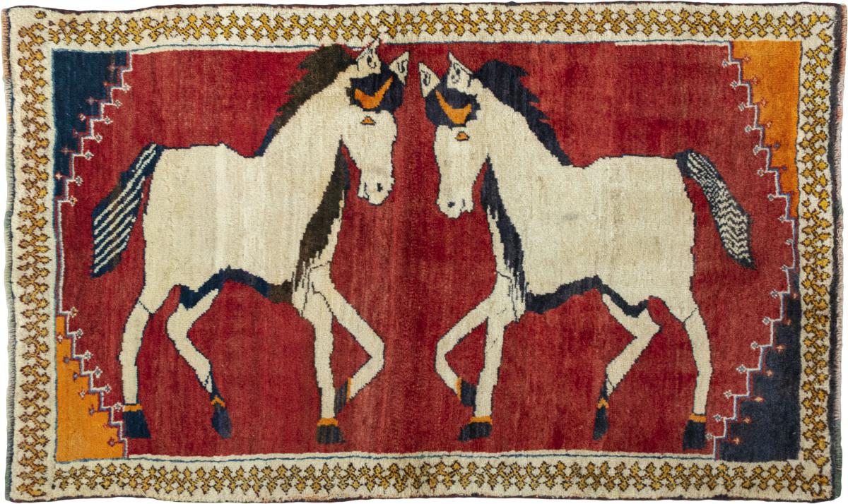 Persian Rug Persian Gabbeh Ghashghai 154x92 154x92, Persian Rug Knotted by hand