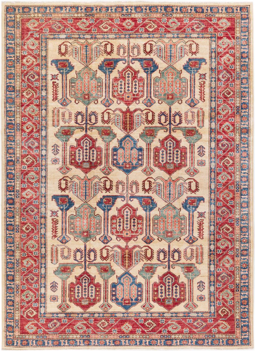 Afghan rug Super Kazak 247x178 247x178, Persian Rug Knotted by hand