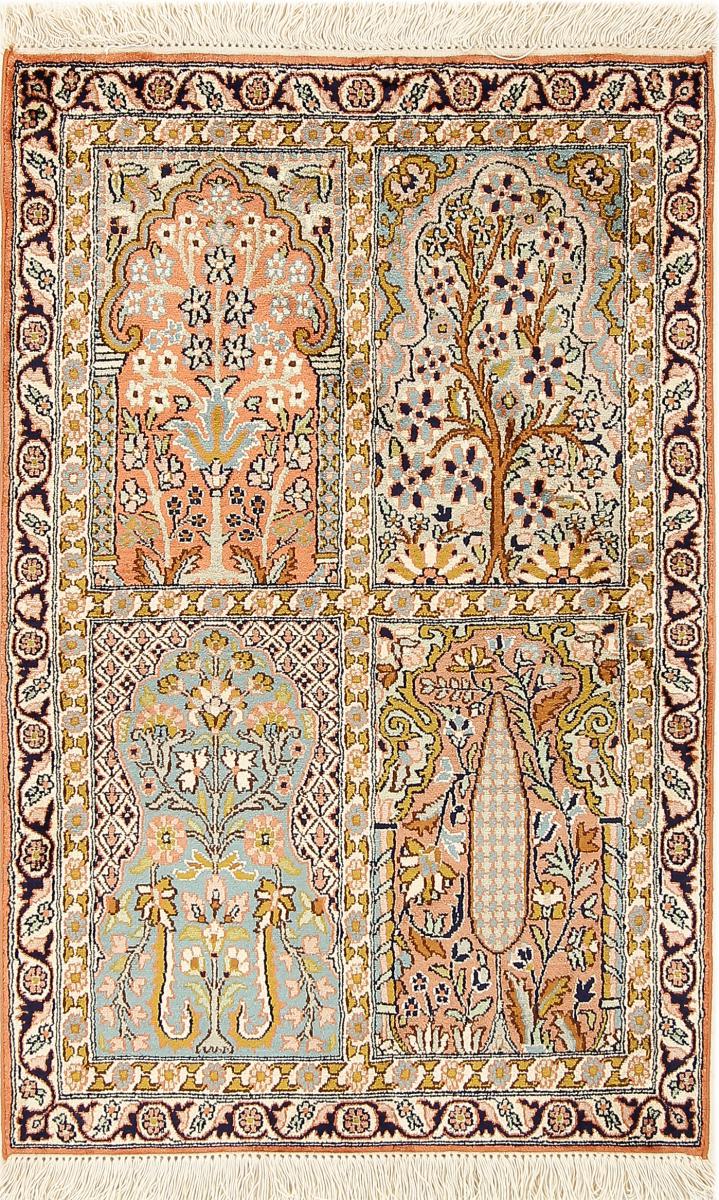 Indisk matta Kashmir Silke 94x62 94x62, Persisk matta Knuten för hand