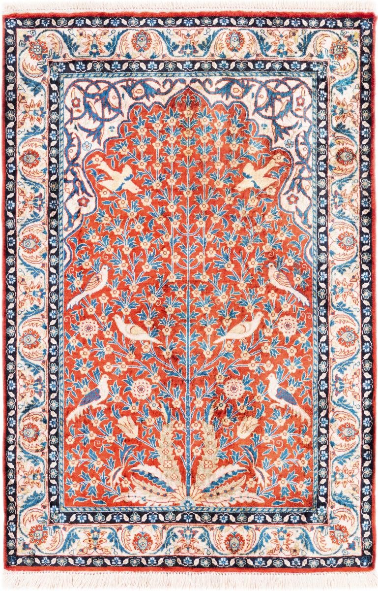 Chinese Rug China Silk 95x61 95x61, Persian rug Hand-knotted