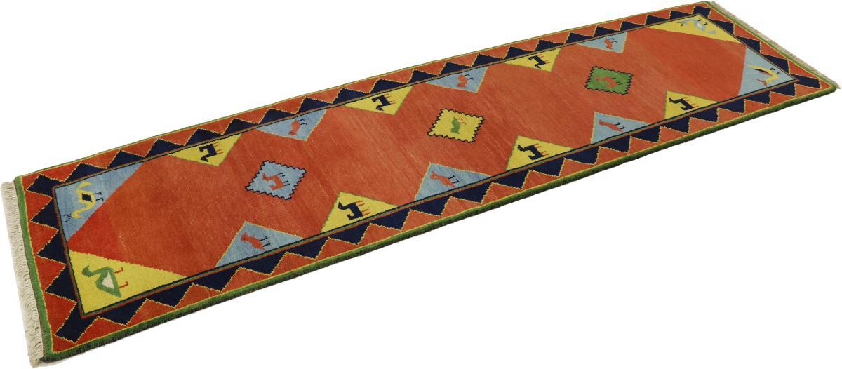 Indisk matta Gabbeh 303x95 303x95, Persisk matta Knuten för hand