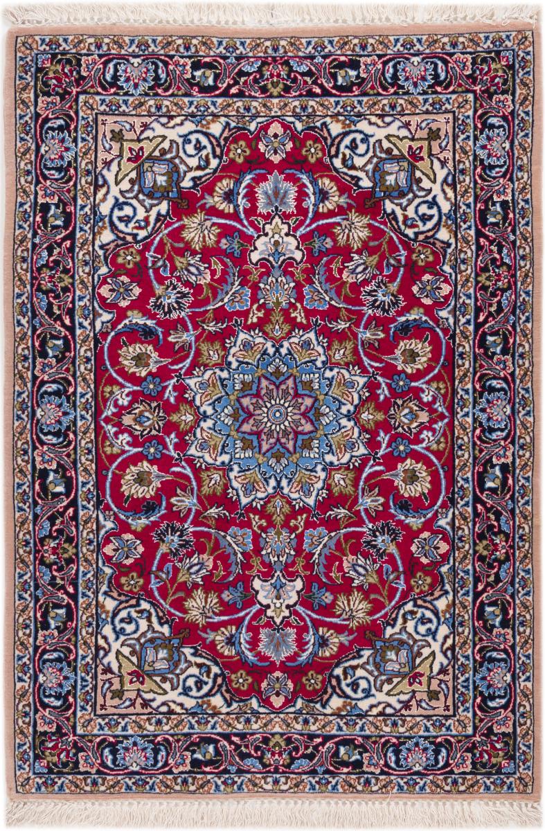 Persian Rug Isfahan Silk Warp 107x75 107x75, Persian Rug Knotted by hand