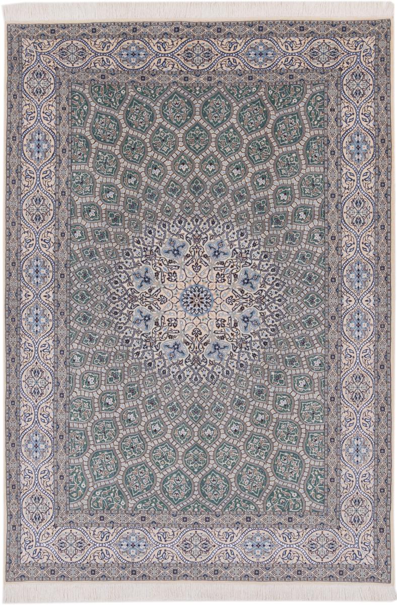 Tapis persan Naïn 6La 262x182 262x182, Tapis persan Noué à la main