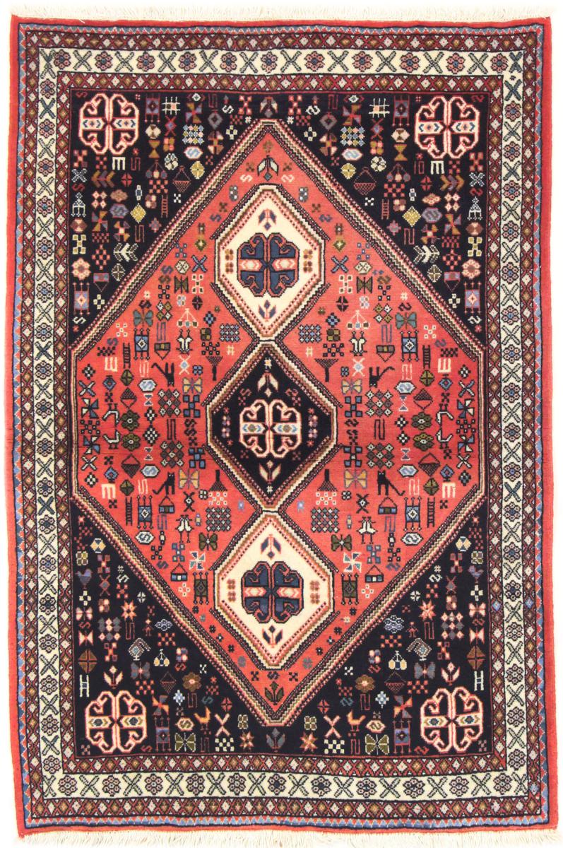 Tapete persa Abadeh 146x99 146x99, Tapete persa Atado à mão