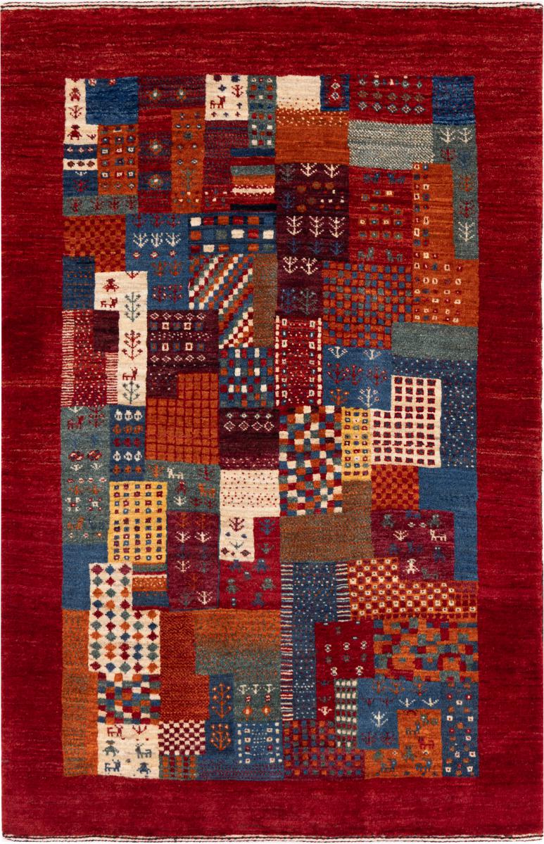 Perzisch tapijt Perzisch Gabbeh Loribaft Nowbaft 126x80 126x80, Perzisch tapijt Handgeknoopte