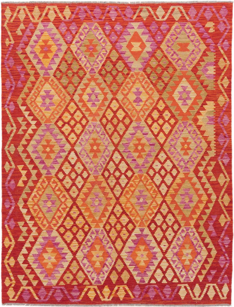 Tapete afegão Kilim Afegão 199x154 199x154, Tapete persa Tecido à mão