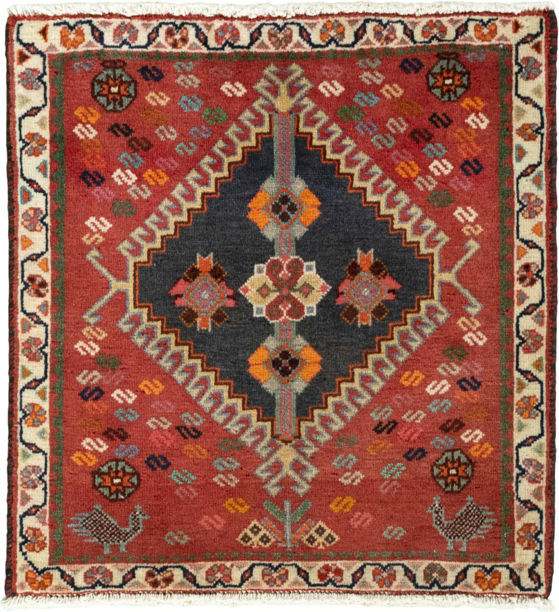 Tapis persan Shiraz 69x64 69x64, Tapis persan Noué à la main