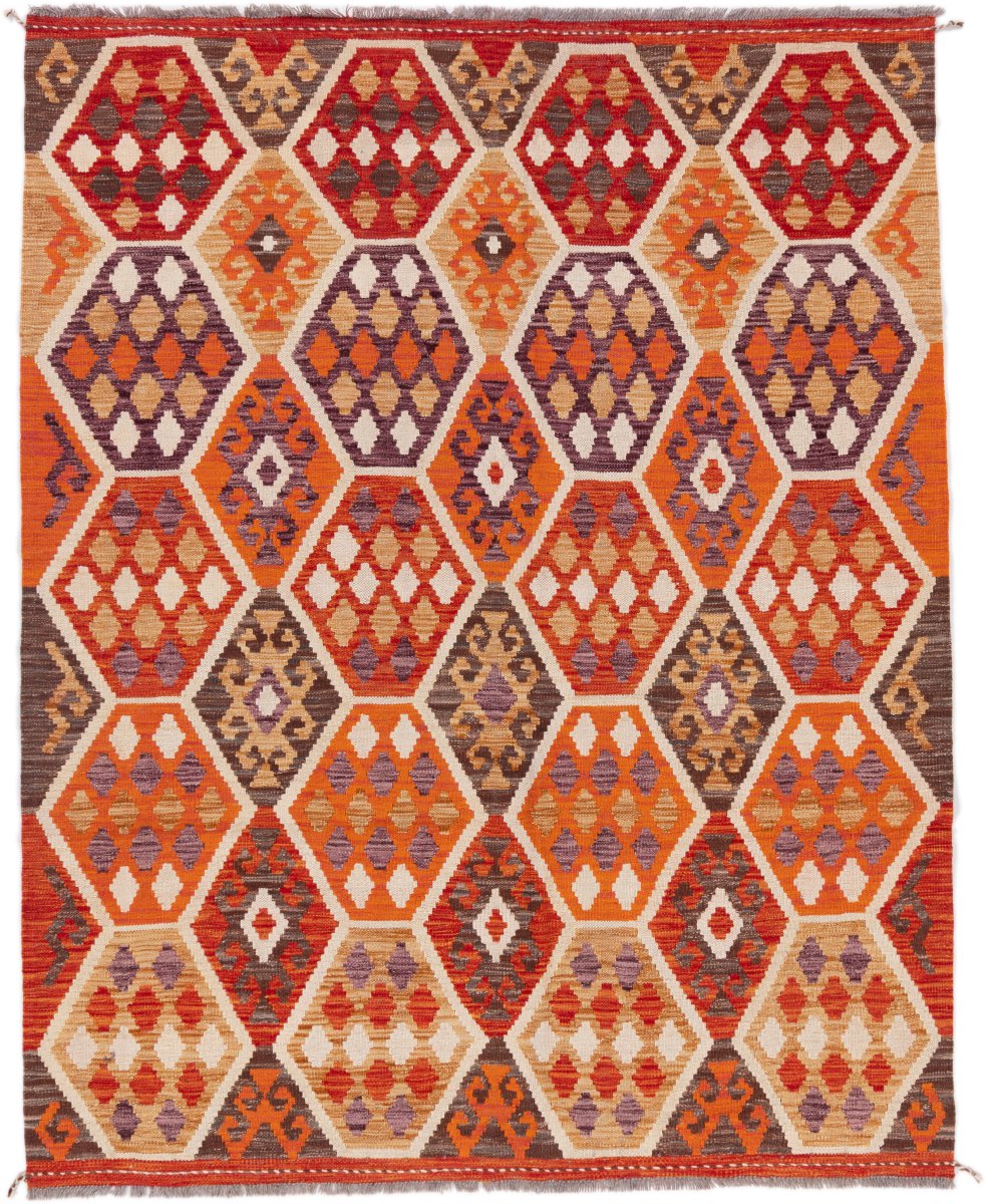 Alfombra afgana Kilim Afghan 202x161 202x161, Alfombra persa Tejido a mano