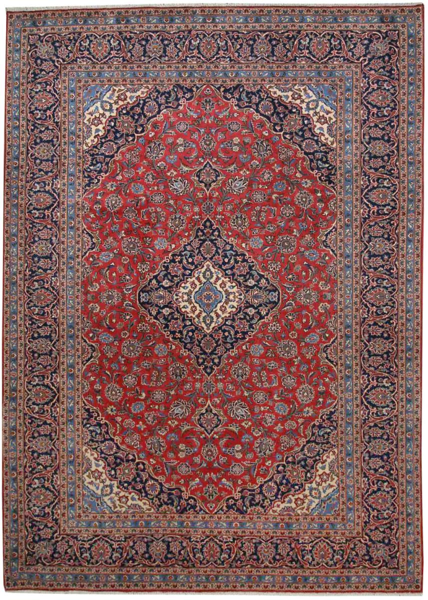 Persisk tæppe Keshan 349x248 349x248, Persisk tæppe Knyttet i hånden