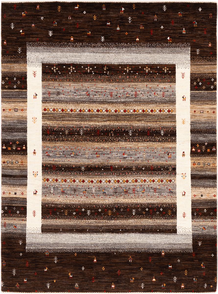 Tapis persan Persan Gabbeh Loribaft Nowbaft 199x149 199x149, Tapis persan Noué à la main