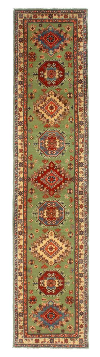 Afghan rug Kazak Ghazni 398x78 398x78, Persian Rug Knotted by hand